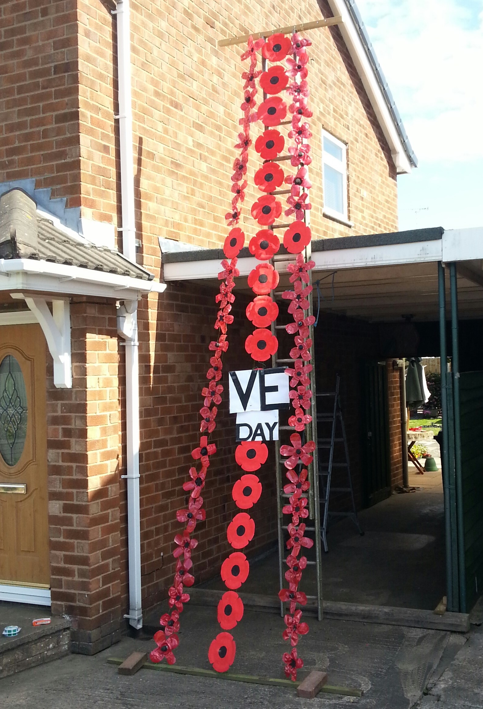 Poppy Display for VE Day